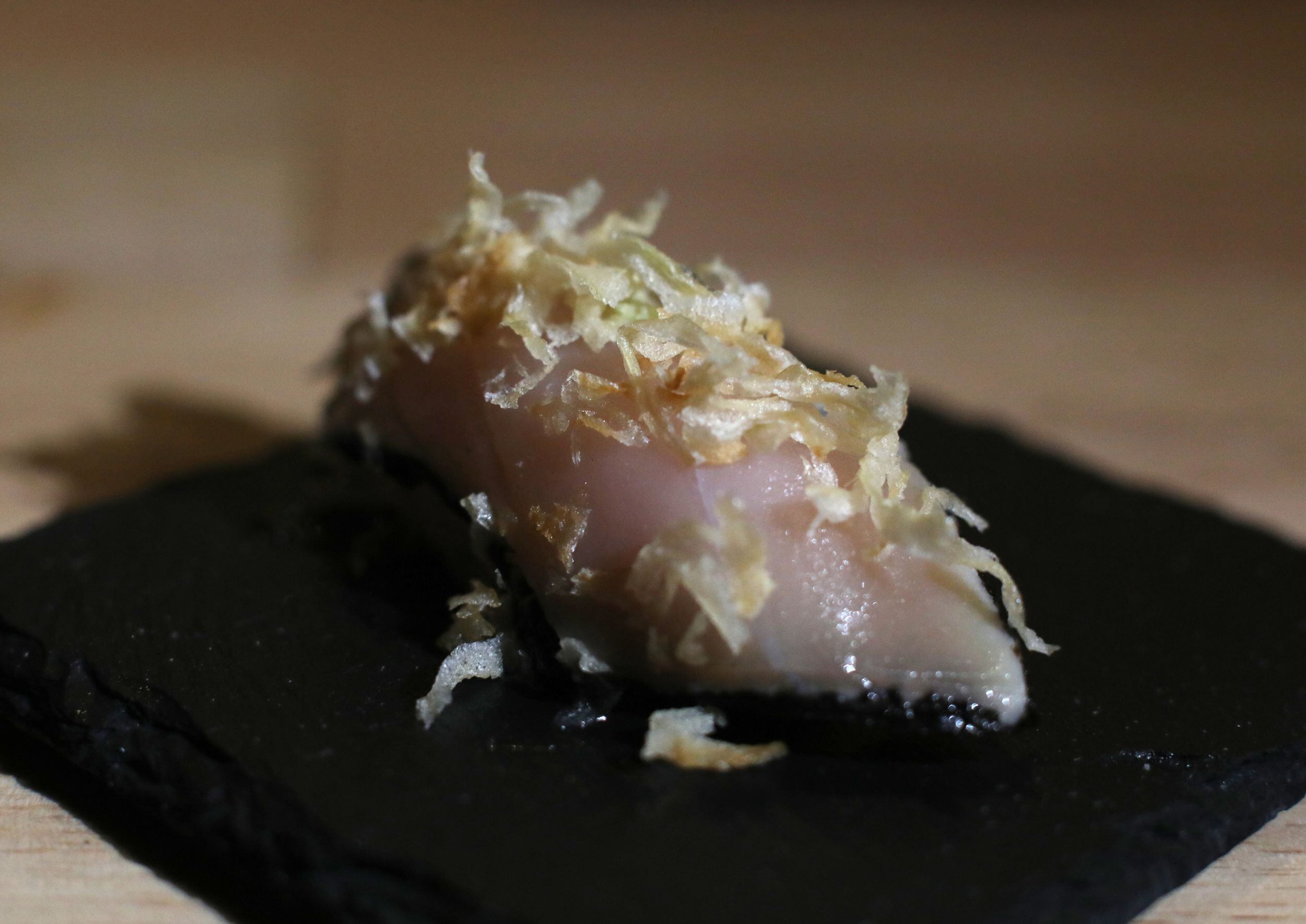 The Albacore at Sushi By Scratch, a secret pop-up restaurant on the eighth floor of The...