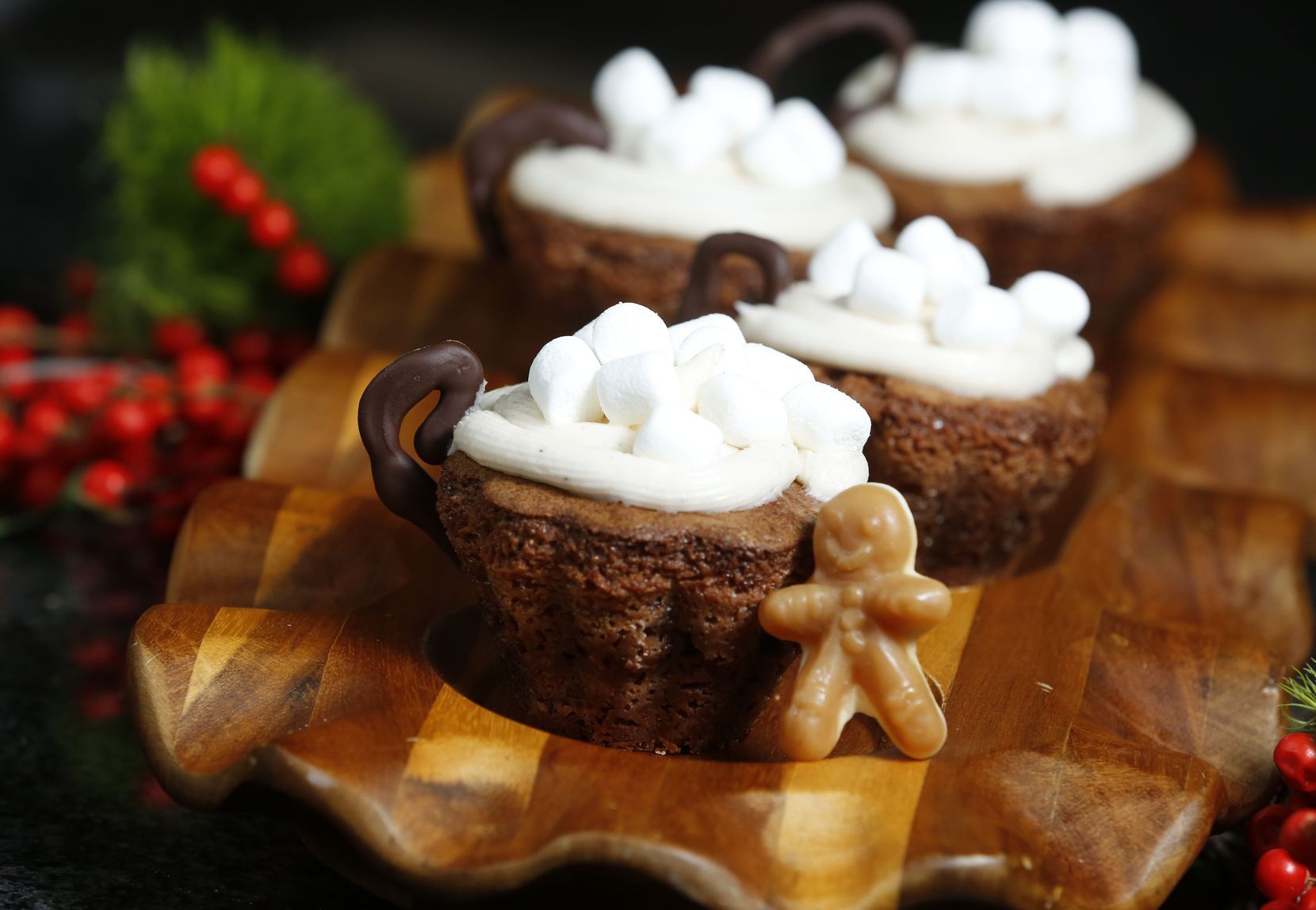Gingerbread Hot Cocoa Cups with Spiced Marshmallow Creme by Ava Bell Reynolds won first...