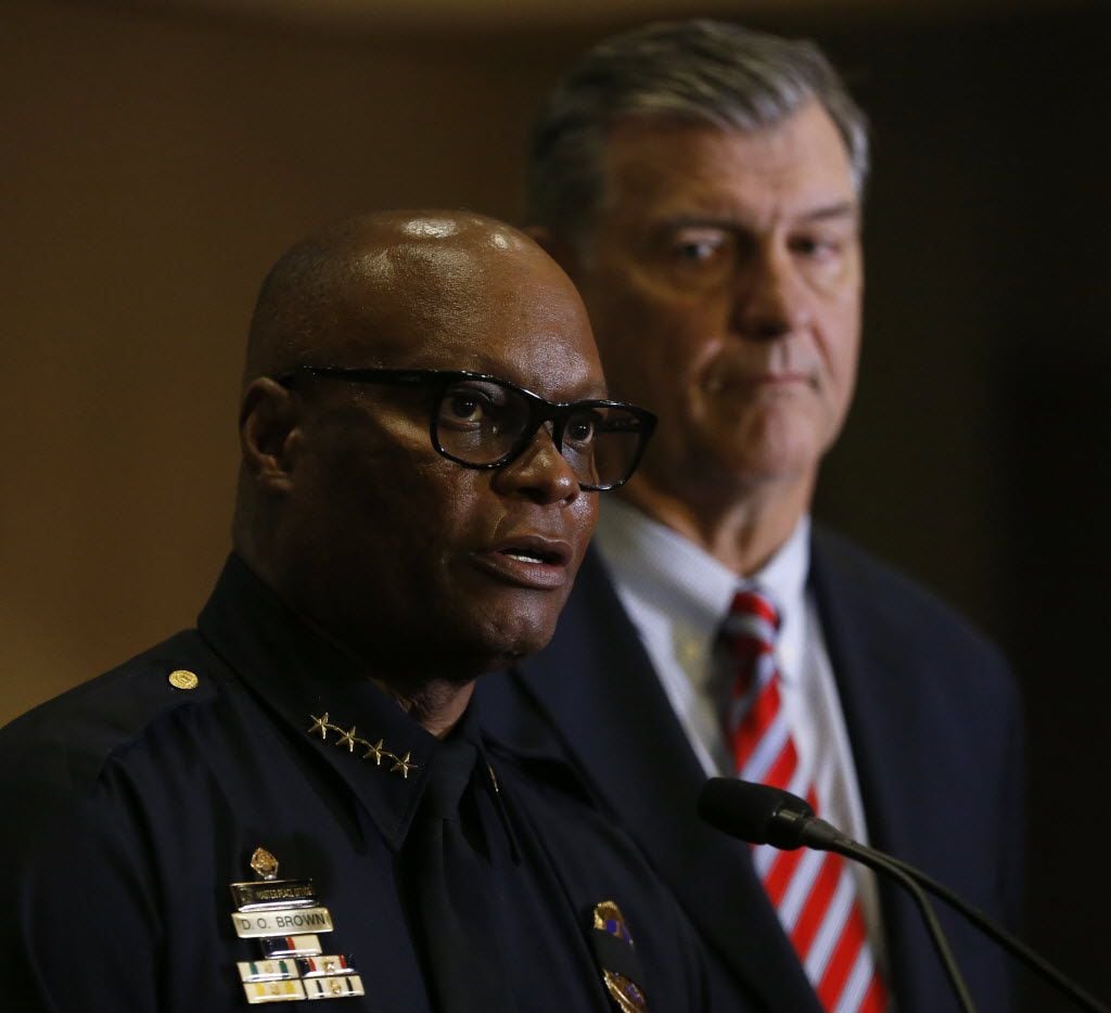 Dallas Police Chief David Brown and Mayor Mike Rawlings favor spending more on public safety.