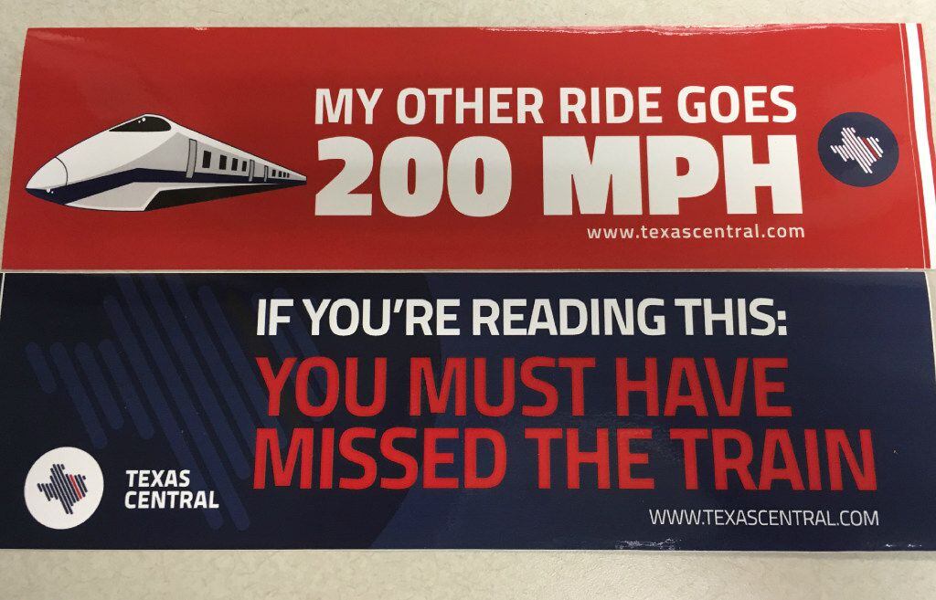 Backers of a bullet train between Dallas and Houston have used various marketing slogans to...