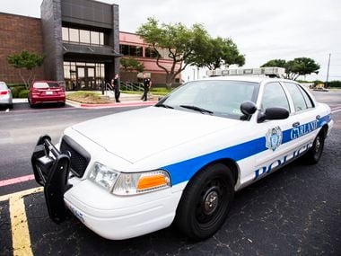 A Garland police car is pictured in this file photo.