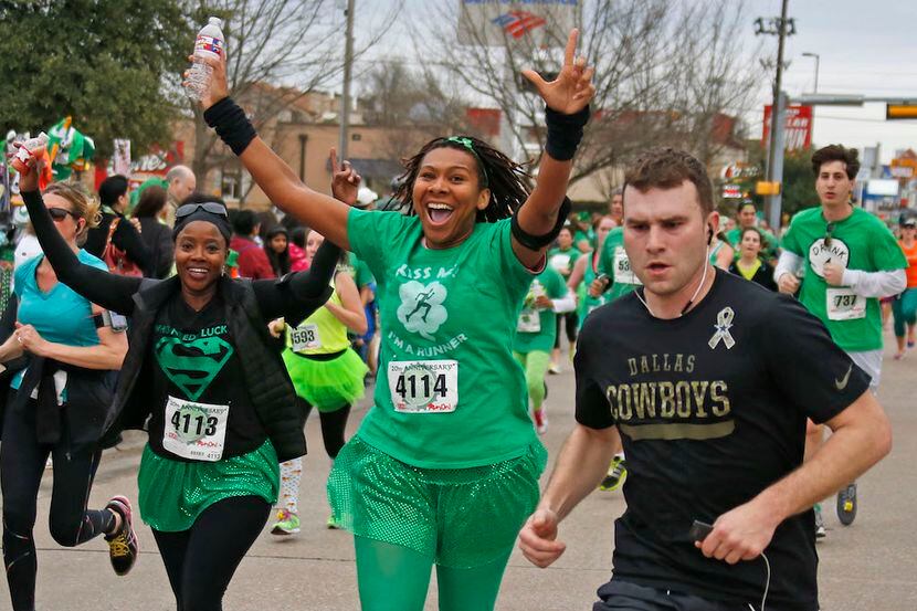 The St. Paddy's Dash Down Greenville 5K race takes place before the St. Patrick's Day Parade...