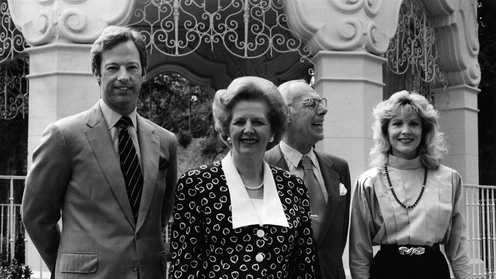 Margaret Thatcher visited Flippen Park with her son Mark, his wife, Diane, and her husband,...