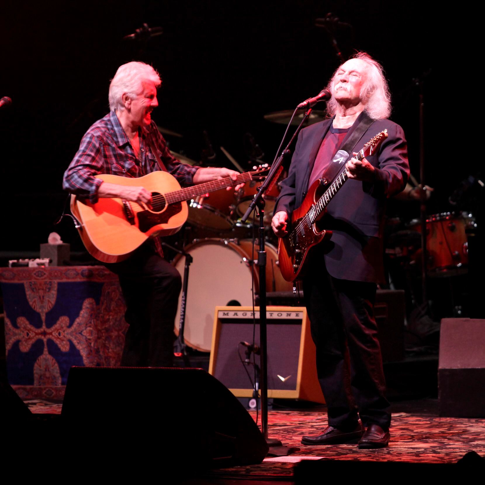 Graham Nash and David Crosby perform at Verizon Theatre in Grand Prairie, TX, on Aug. 26, 2014.