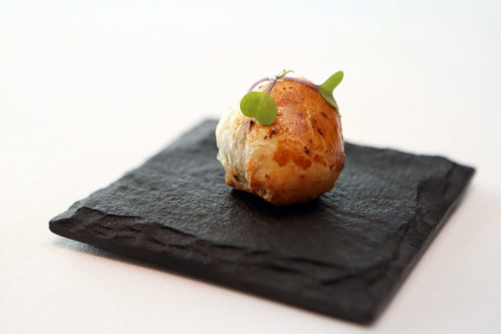 The eight-course tasting menu at Le Cep recently began with an amuse-bouche: puff pastry...
