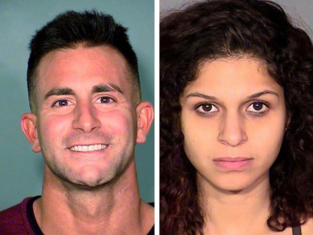 Phillip Frank Panzica III y  Chloe Scordianos  fueron detenidos en Las Vegas por tener...