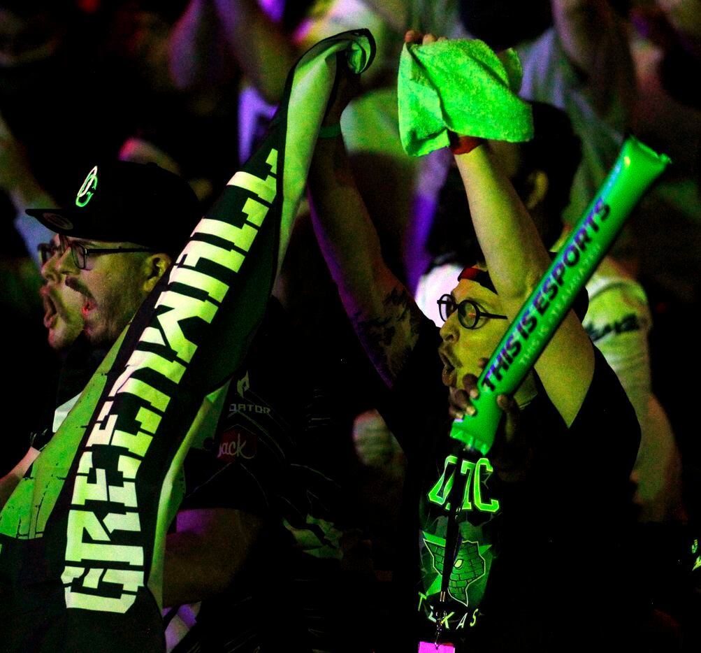 OpTic Texas fans voice their support during their opening match against London Royal Ravens....