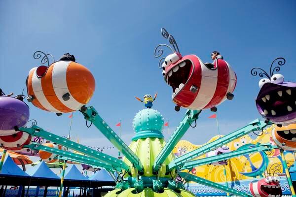 The Silly Swirly Fun Ride is featured in Super Silly Fun Land at Universal Studios Hollywood.