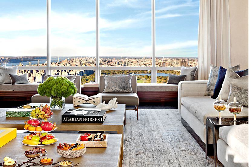 Foto del The Manhattan Sky Suite con una vista a la ciudad de Nueva York.