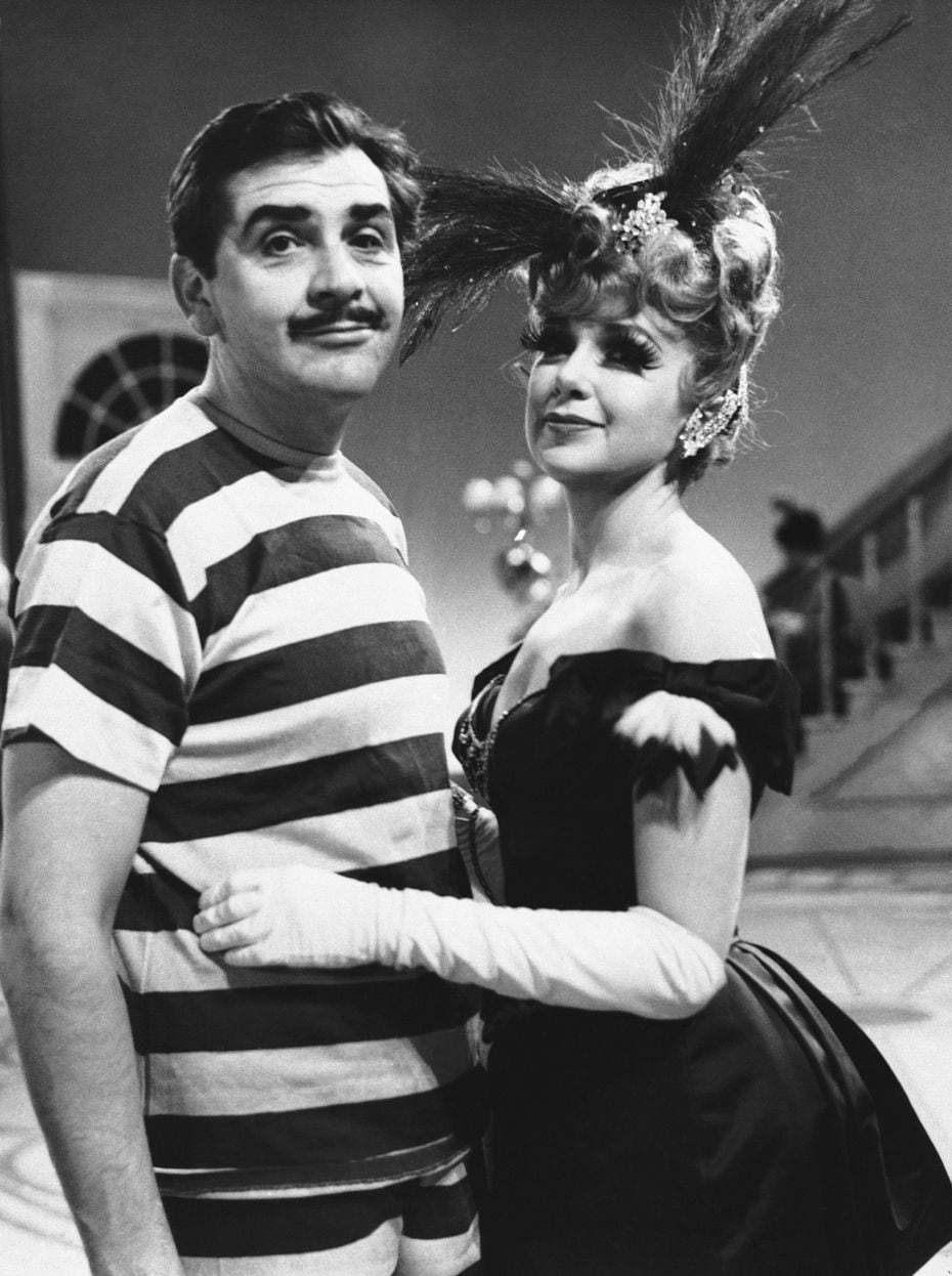 In this Feb.  22, 1961 file photo, TV author Ernie Kovacs, left, and Edie Adams appear on the...
