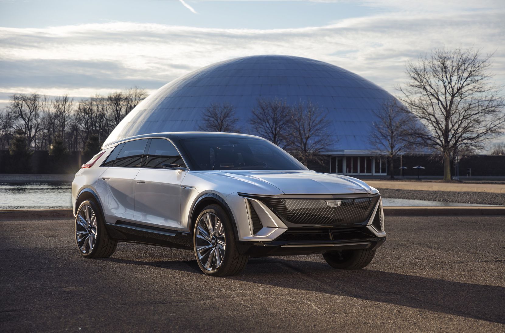 The Cadillac Lyriq pairs next-generation battery technology with a bold design.