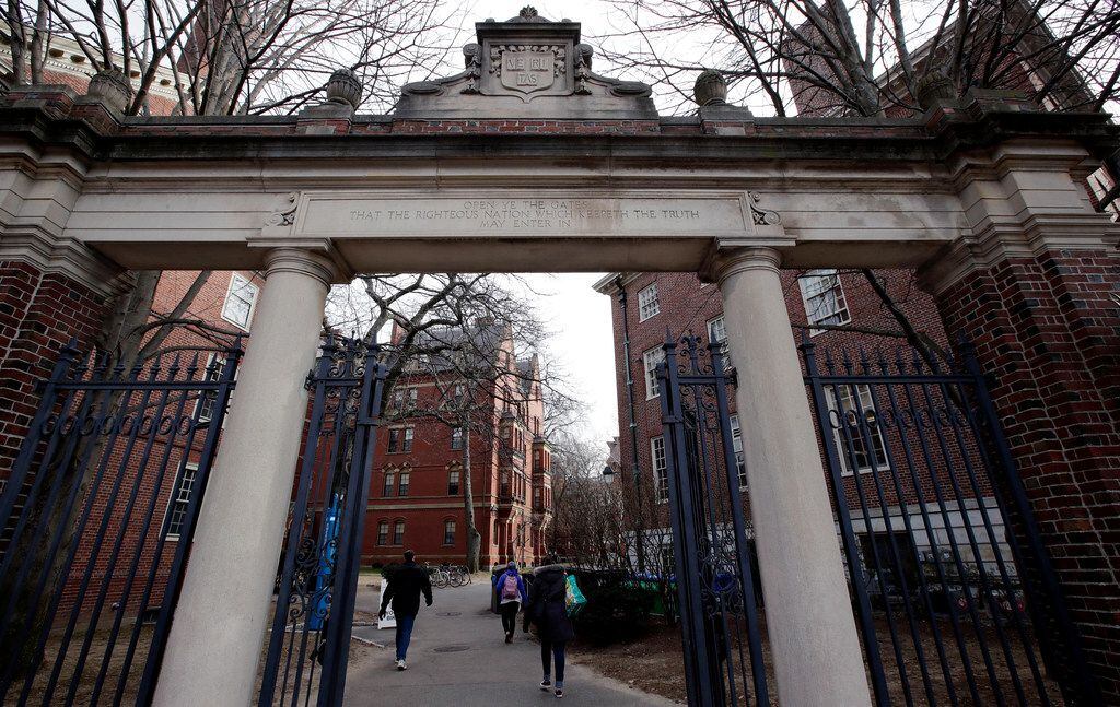 The Harvard University campus in Cambridge, Mass. 