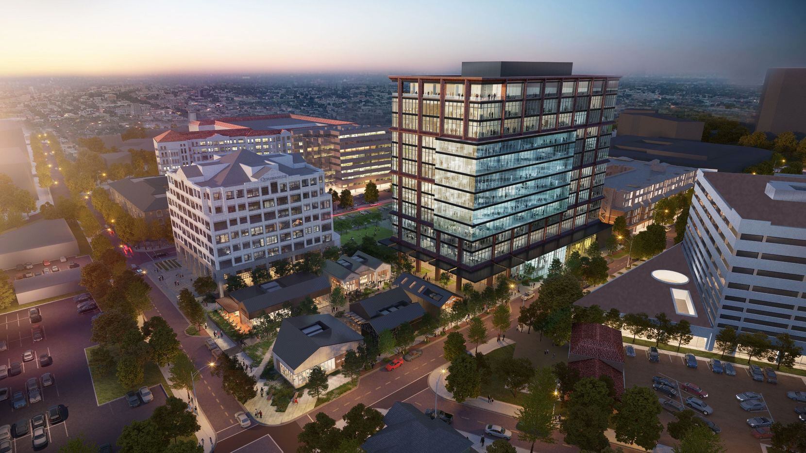 Construction has started on the Quadrangle redevelopment in Uptown Dallas which includes a...