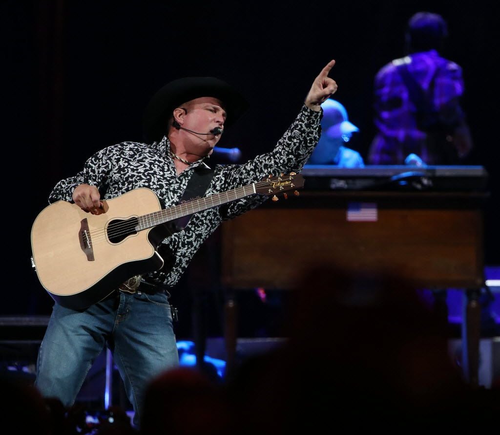 Garth Brooks at American Airlines Center in Dallas Thursday September 17, 2015, during the...