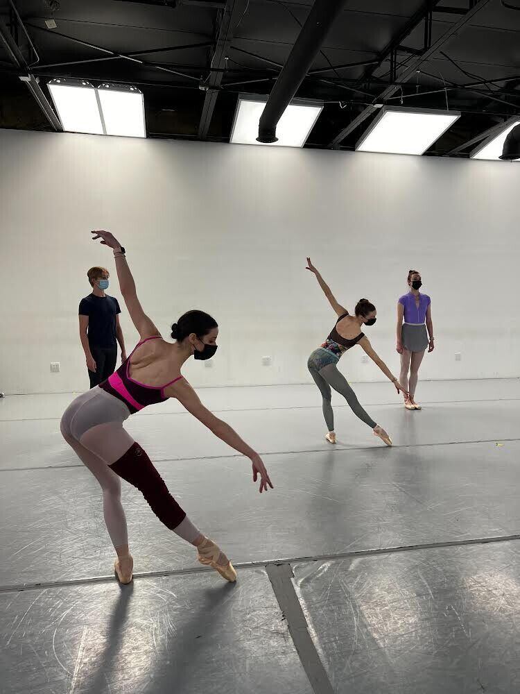 The Avant Chamber Ballet rehearses Artistic Director Katie Puder's new work, accompanied by...