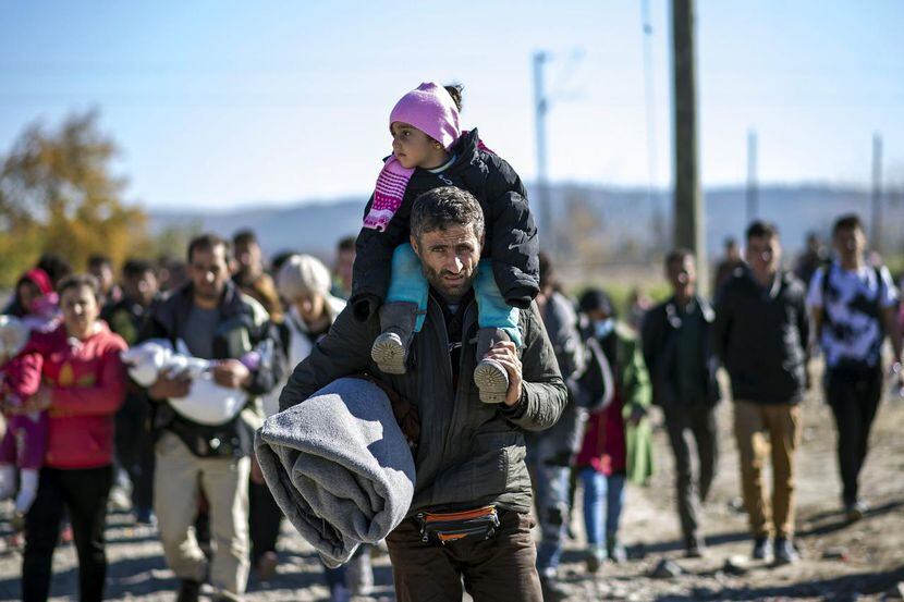 Un grupo de migrantes sirios que el Partido Republicano quiere limitar en Estados Unidos....