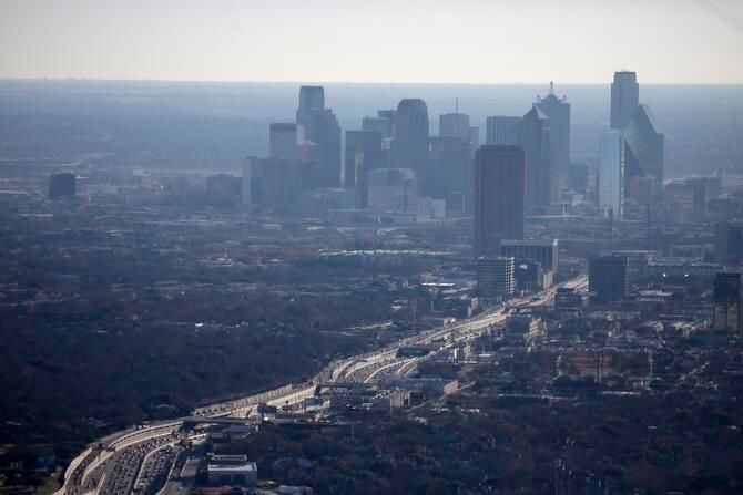 With Dallas' booming population and oft-clogged freeways — North Central Expressway looking...