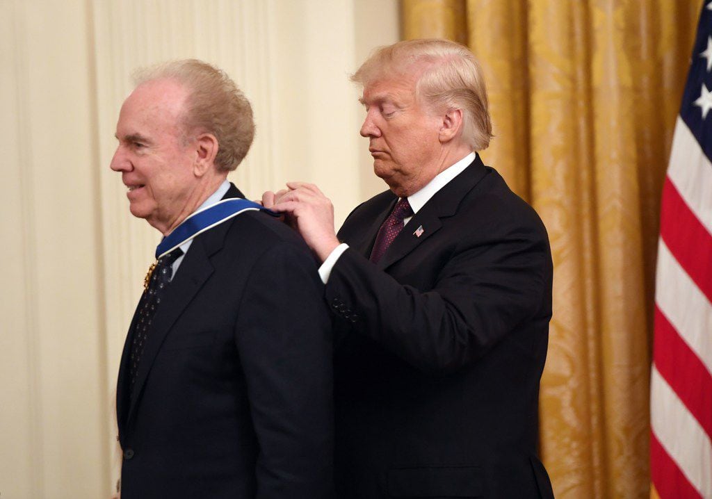 US President Donald Trump awards the Presidential Medal of Freedom to American Football...