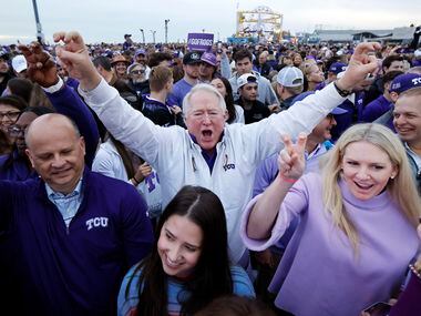 Ahead of the CFP National Championship football game, thousands of TCU Horned Frog fans...