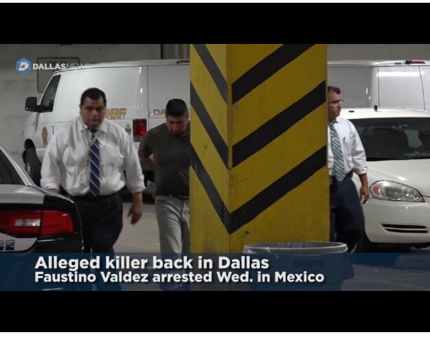 Faustino Valdez a su llegada a  Dallas./ DMN
