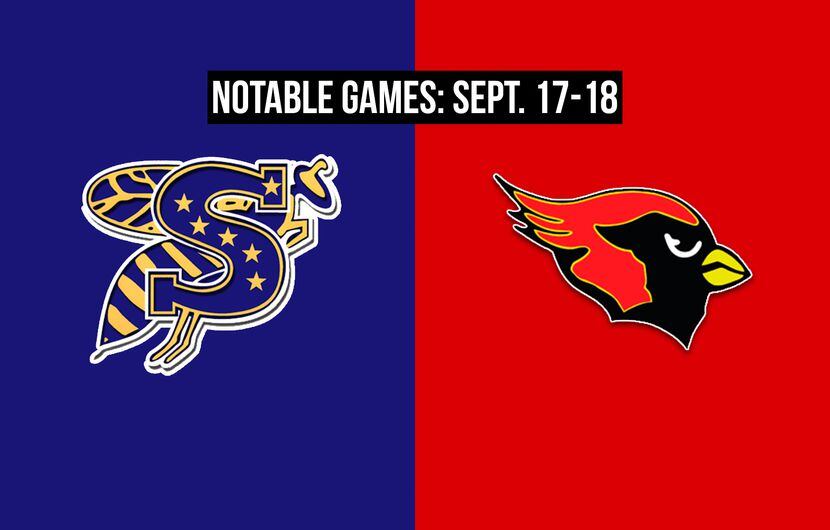 Notable games for the week of Sept. 17-18 of the 2020 season: Stephenville vs. Melissa.