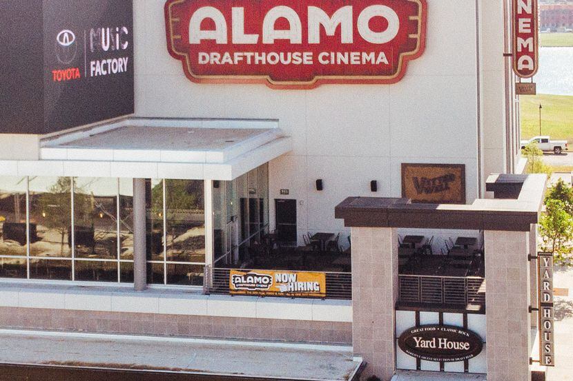 The exterior of the Alamo Drafthouse Las Colinas, part of the Toyota Music Factory...