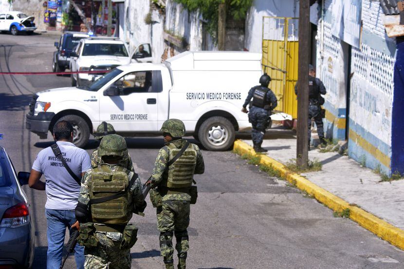 un operativo para resolver un asesinato en Acapulco, México. AGENCIA REFORMA
