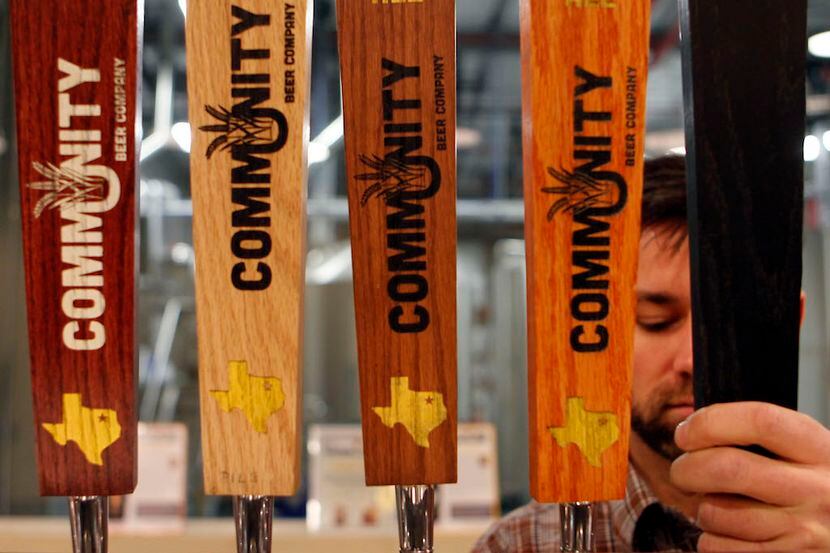 Corey Dickinson pours an Ascension Coffee Porter at Community Beer Company in Dallas on...