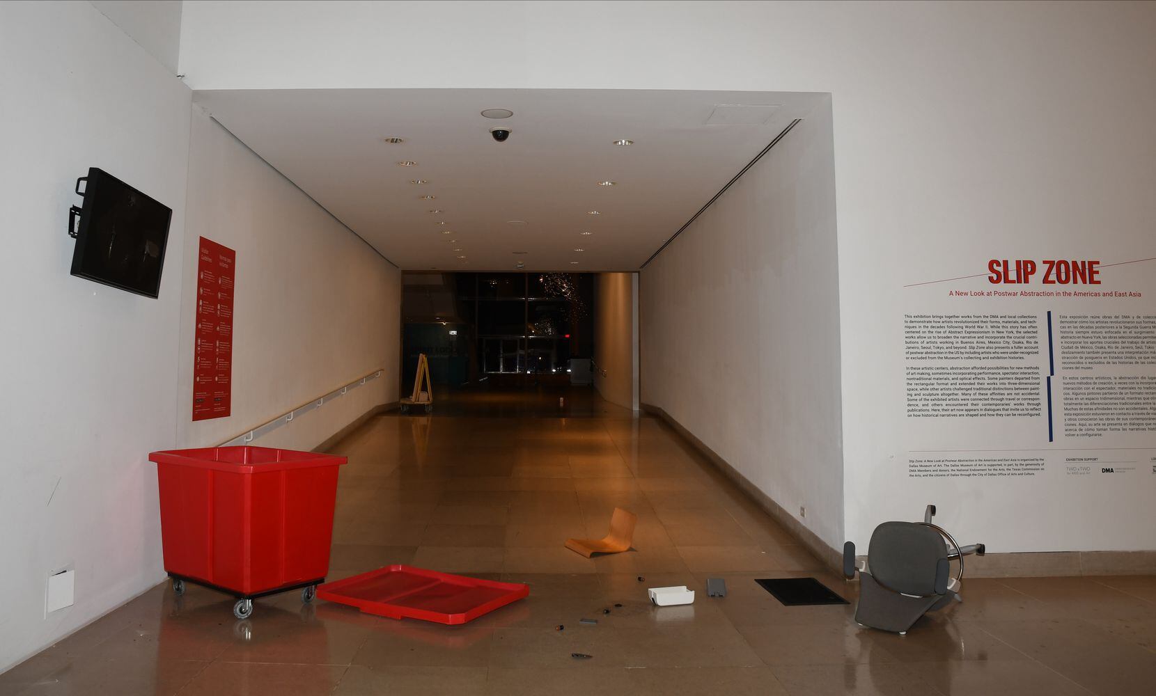 Hernandez damaged other property at the museum such as display cases, signage and computer...