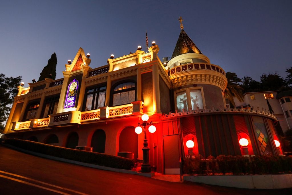 The Magic Castle is a private club that has magic shows and other entertainment in Hollywood.