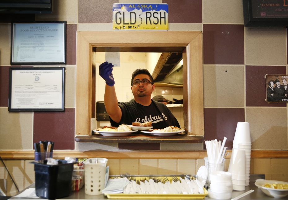Gold Rush Cafe in the East Dallas/Lakewood area temporarily closed due to coronavirus concerns. Then it opened on a to-go basis only.