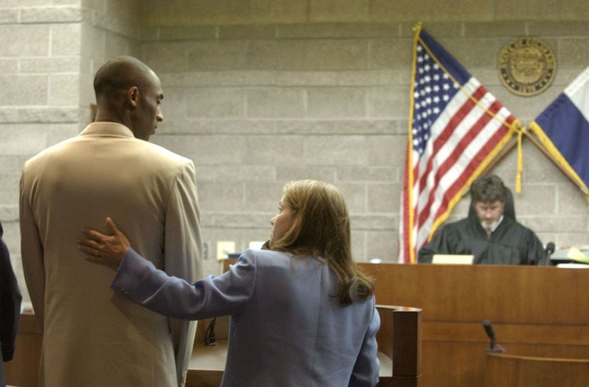 Kobe Bryant en la corte de Eagle County en agosto de 2003.