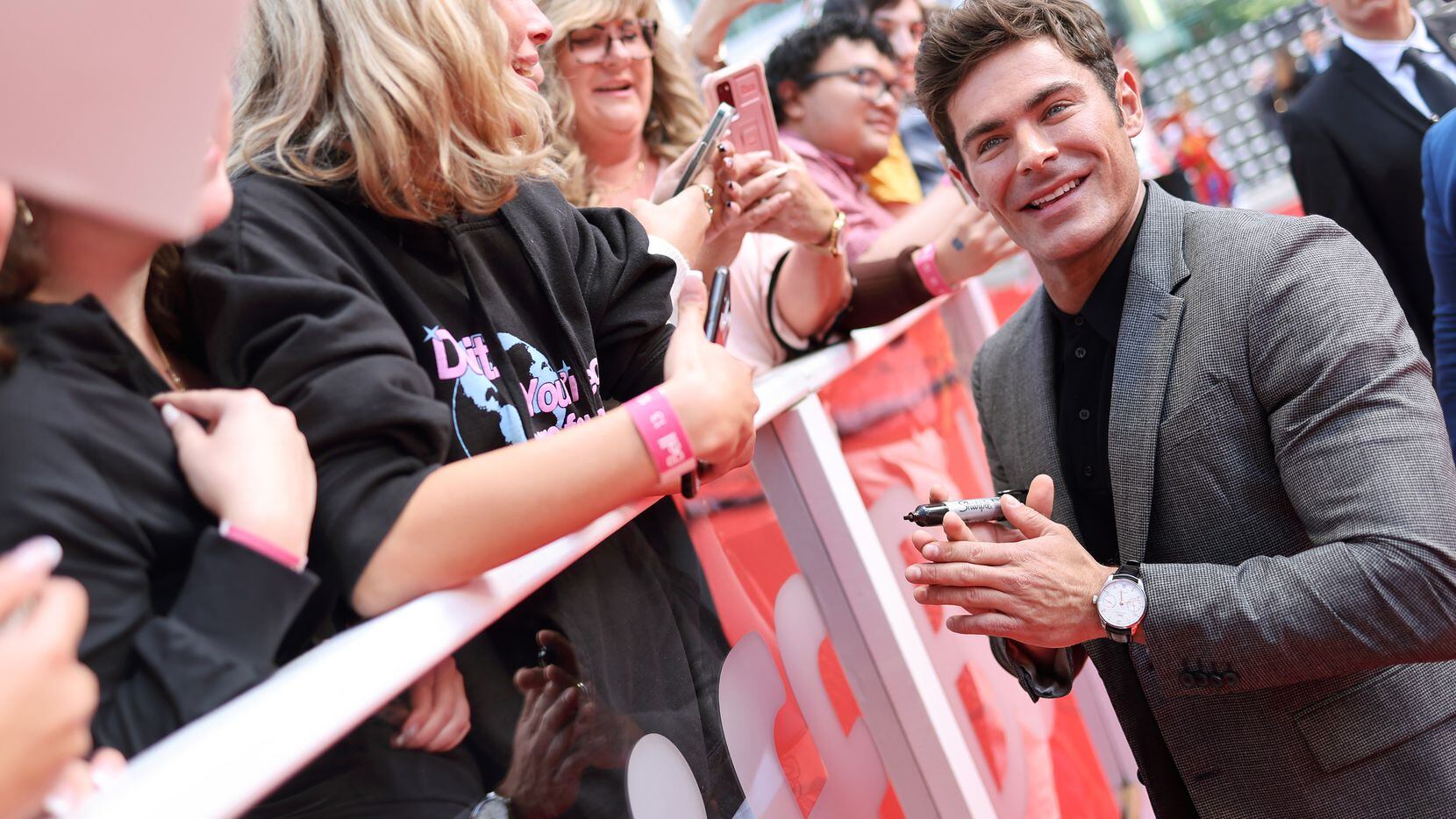 Zac Efron attends "The Greatest Beer Run Ever" premiere at the 2022 Toronto International...