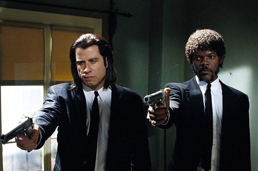 John Travolta (left) and Samuel L. Jackson in a scene from "Pulp Fiction."