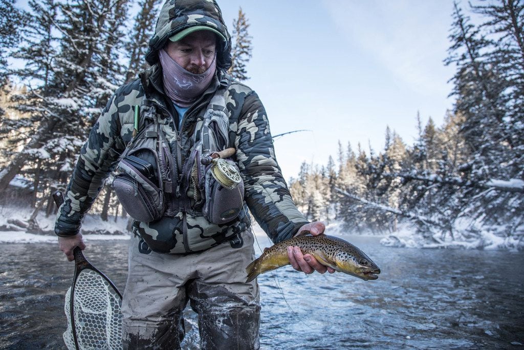 Winter fly fishing on the Gallatin River is a perennial favorite pastime. 