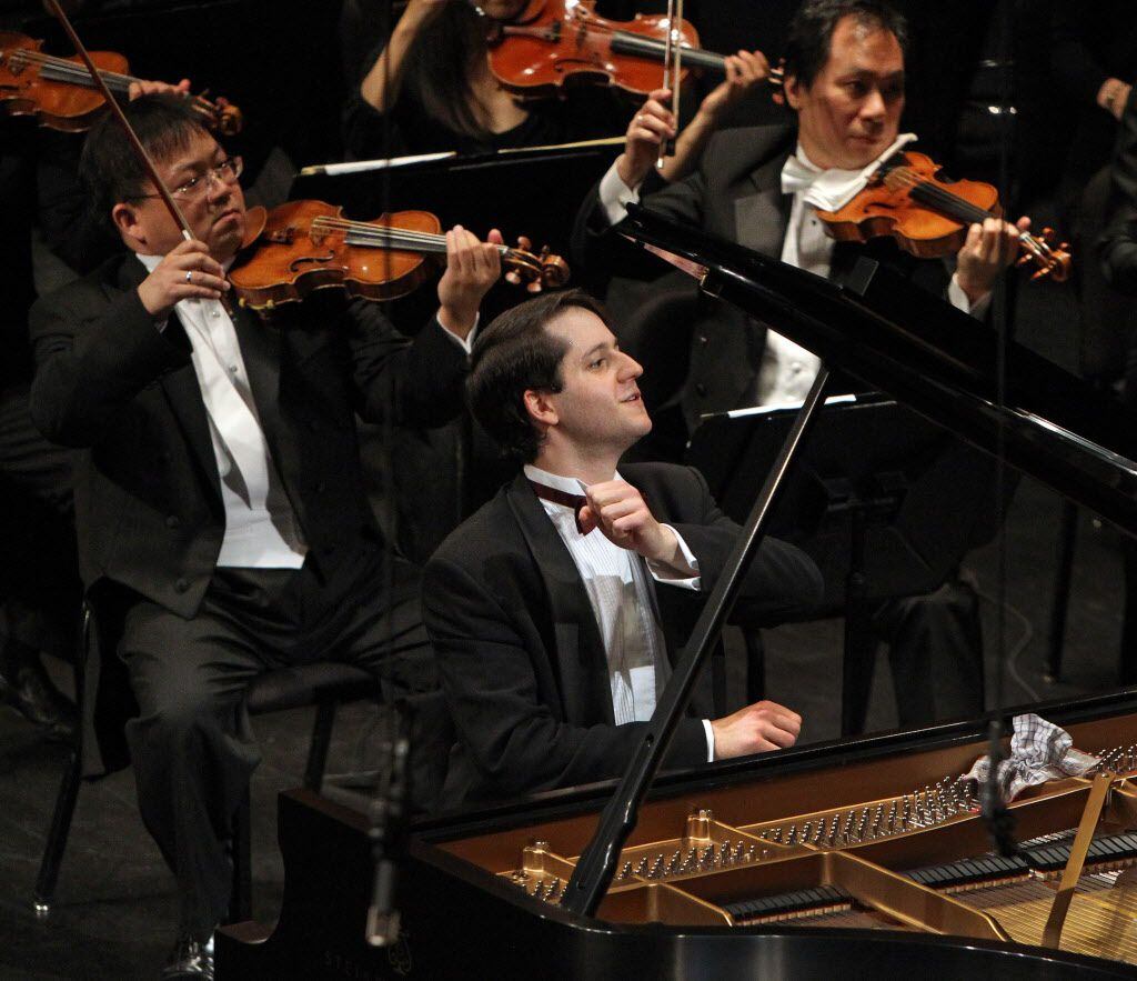 Nikita Mndoyants of Russia performed Mozart's Piano Concerto No. 20 in D Minor with the Fort...
