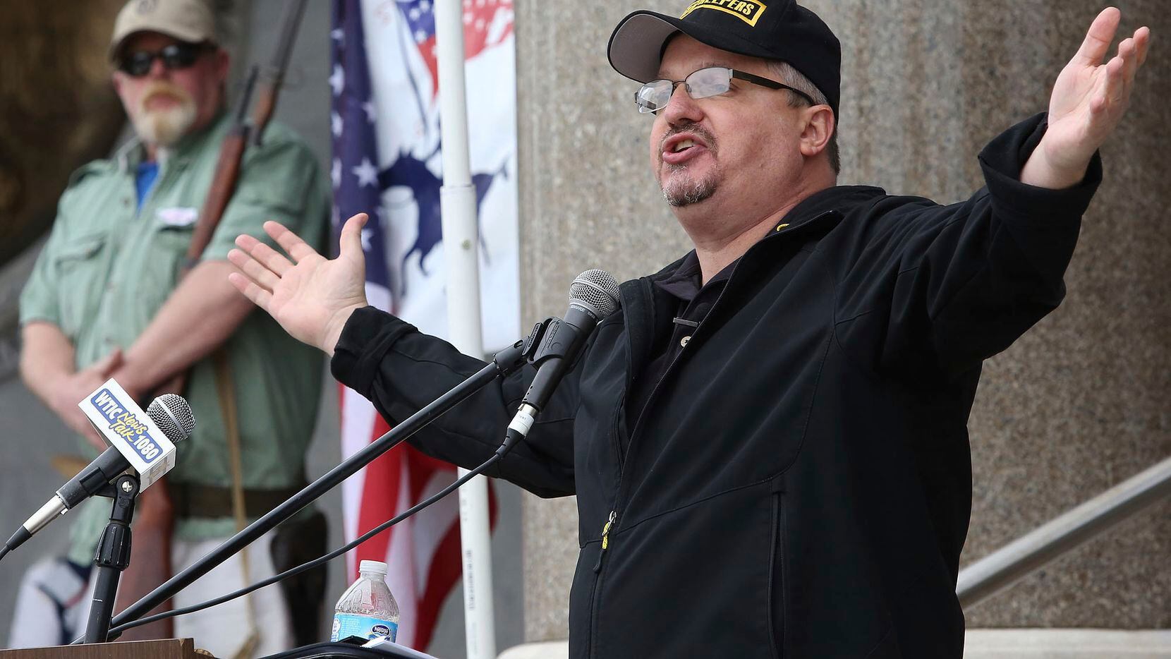 Stewart Rhodes of Granbury, the founder of the Oath Keepers, in a 2013 file photo. Assistant...