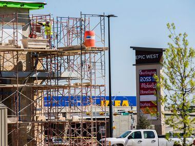 Retail stores are under construction near the new Ikea at the intersection of State Highway...