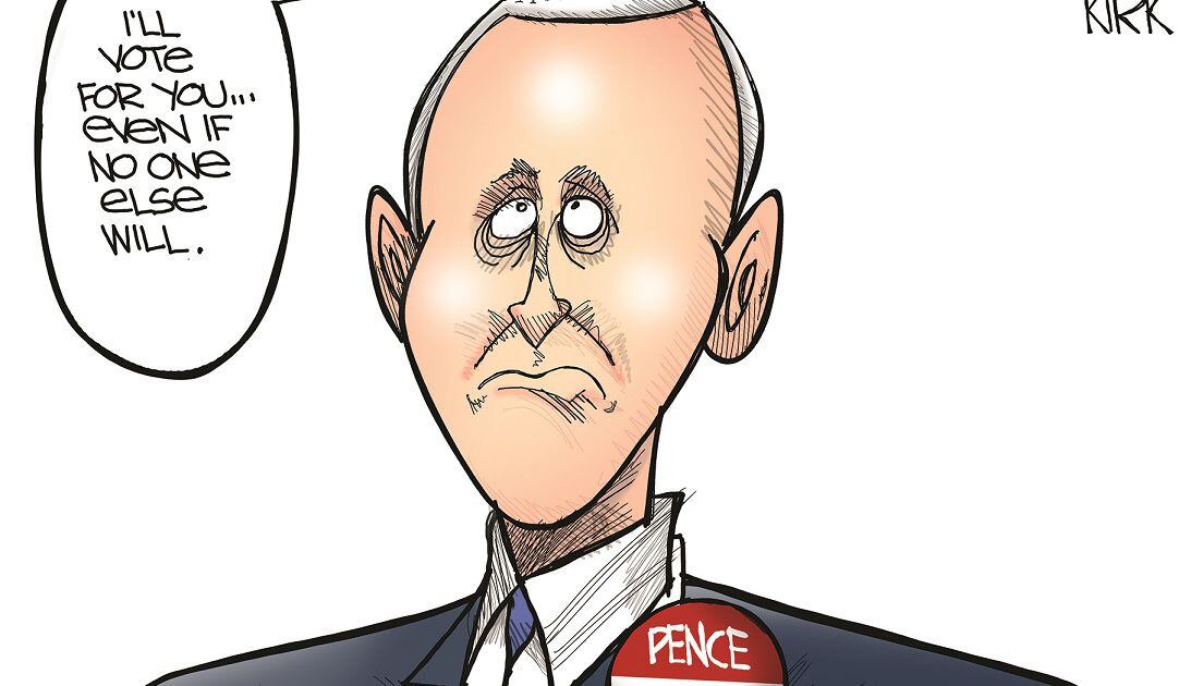 Editorial cartoon: Mike Pence