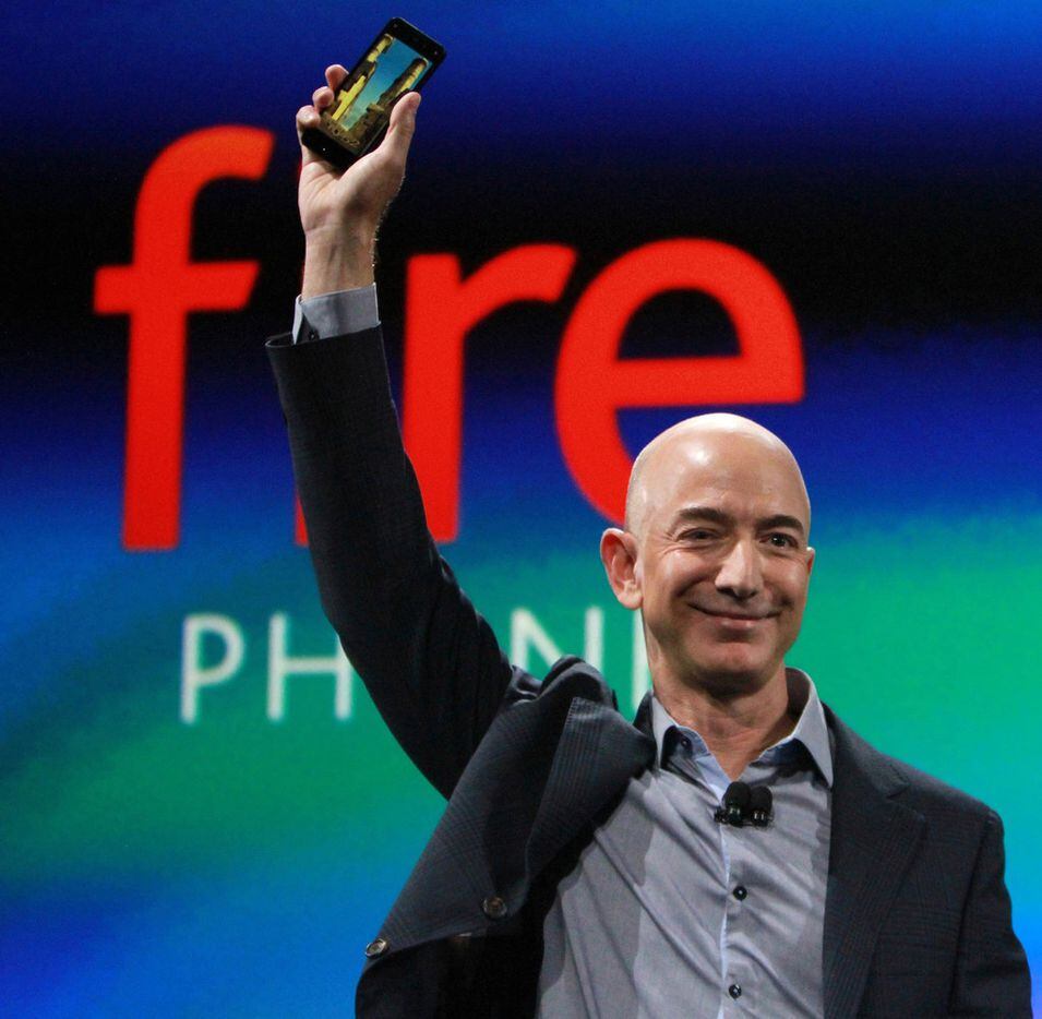 Amazon CEO Jeff Bezos in Seattle in a June 2014 file image. In a press release Thursday,...