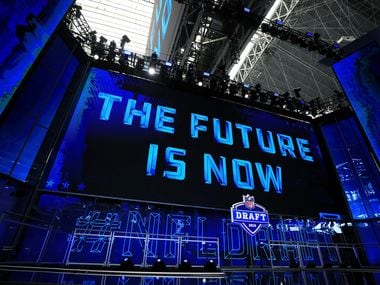 A view of the NFL Draft theater prior to the start of the first round of the 2018 NFL Draft...