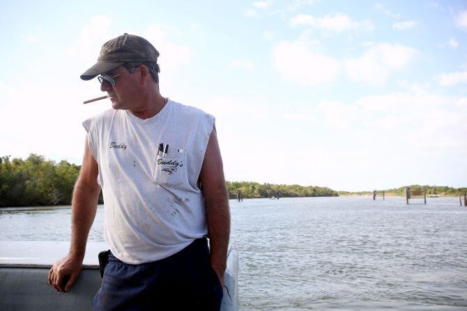 Buddy Treybig, 52, has been shrimping in Matagorda Bay since high school.  And it’s never...