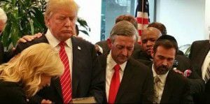  Robert Jeffress in Donald Trump's New York office earlier this year