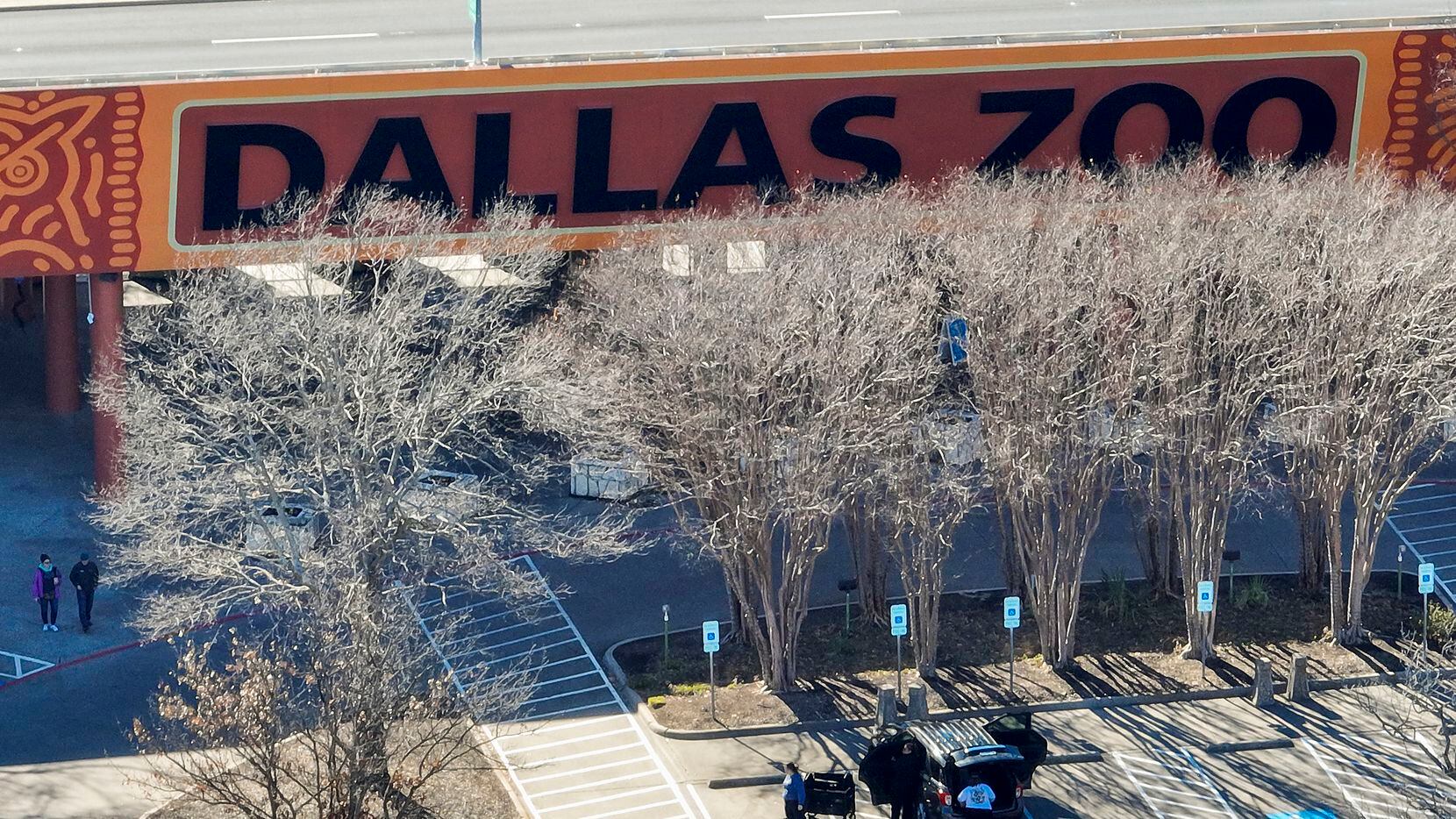 Aerial view of the Dallas Zoo on Thursday, Jan. 26, 2023, in Dallas.