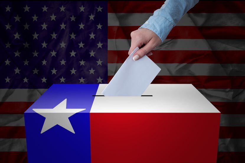 Una casilla de votación en Texas. iStock.
