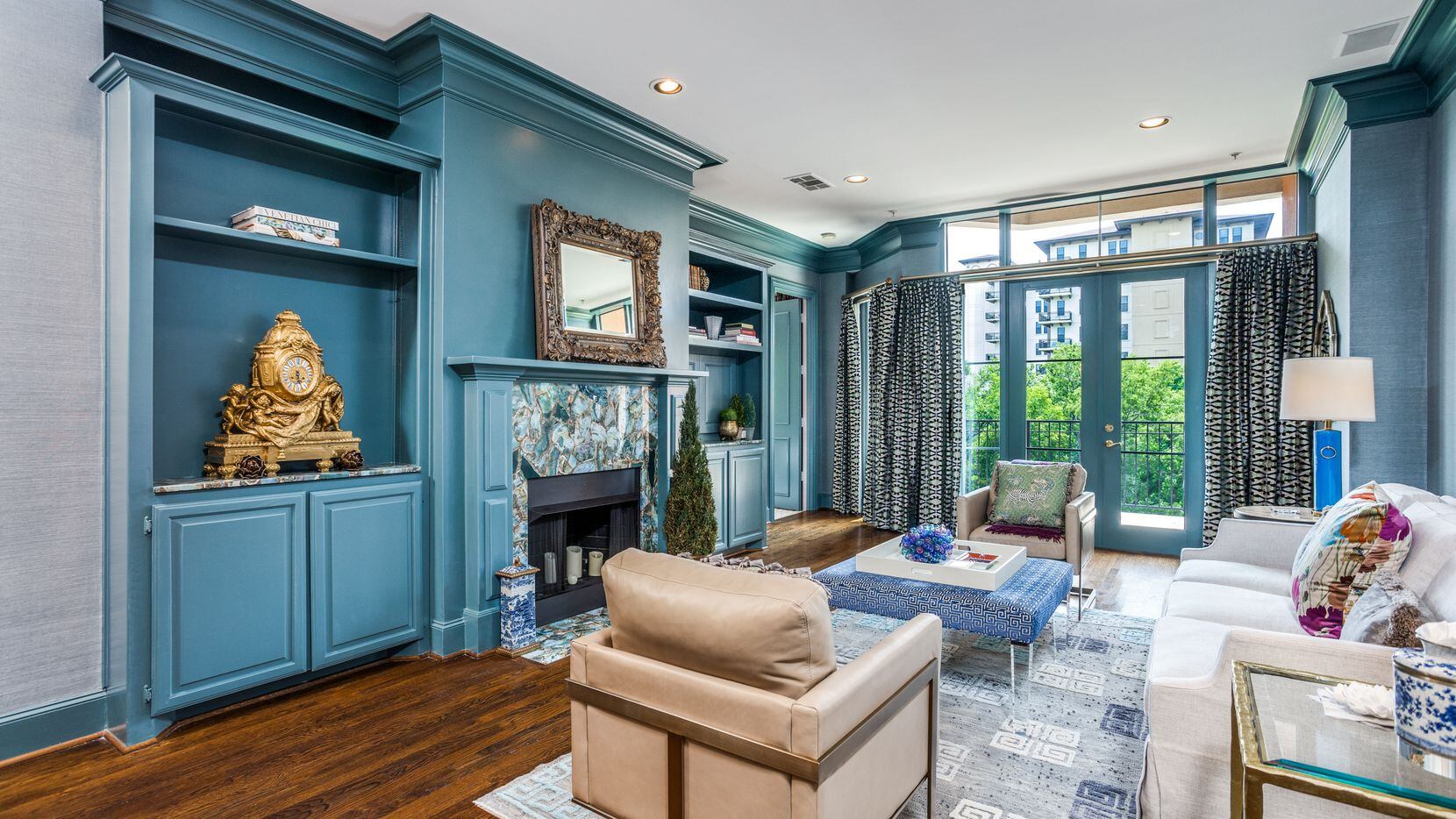 Take a look inside this colorful condo at 3535 Gillespie St. No. 306 in Dallas.