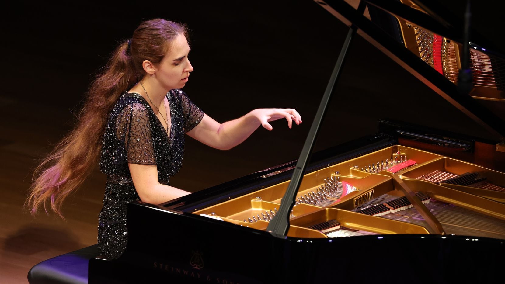 Elizaveta Kliuchereva, of Russia, performs in the preliminary round of The Sixteenth Cliburn...