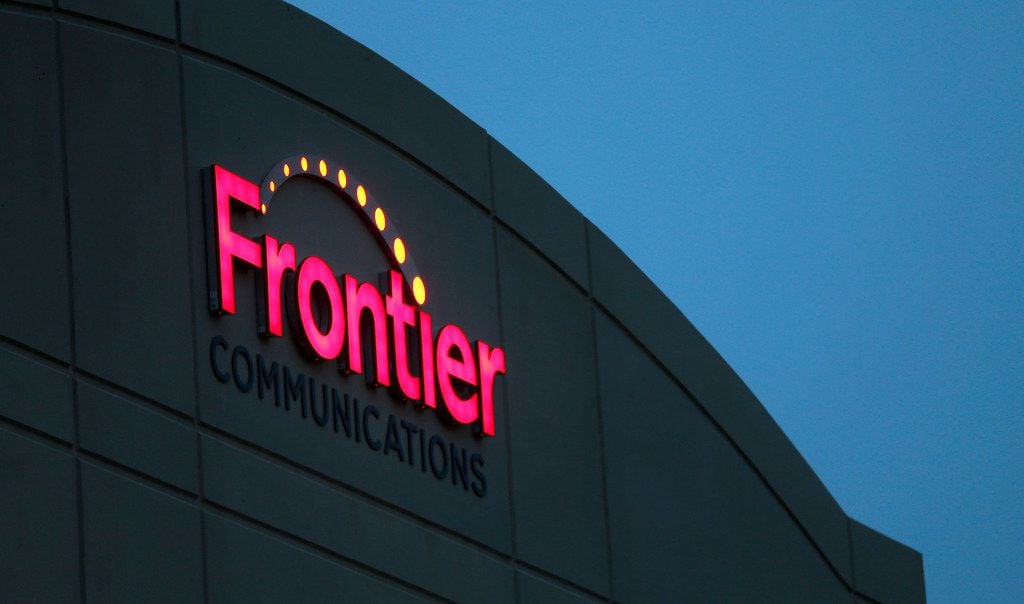 A Frontier Communications is seen on the building at 805 Central Expressway South in Allenon...