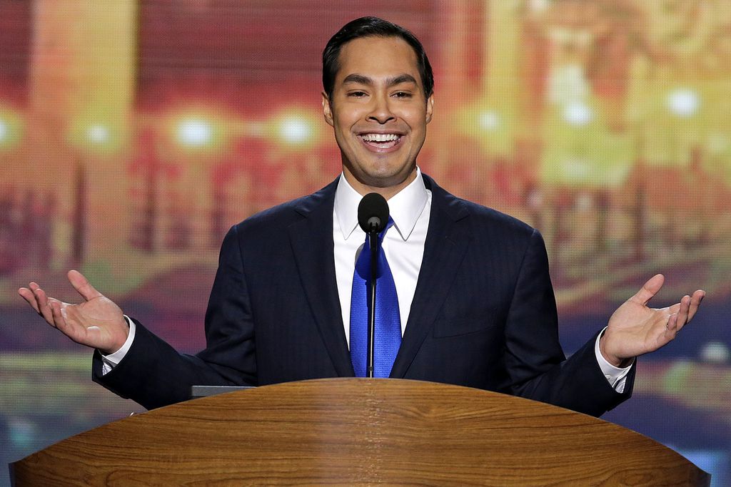 In this Sept. 4, 2012, photo, San Antonio Mayor Julian Castro addressed the Democratic National Convention in Charlotte, N.C. — a high-profile assignment that made him a rising Democratic star. 
