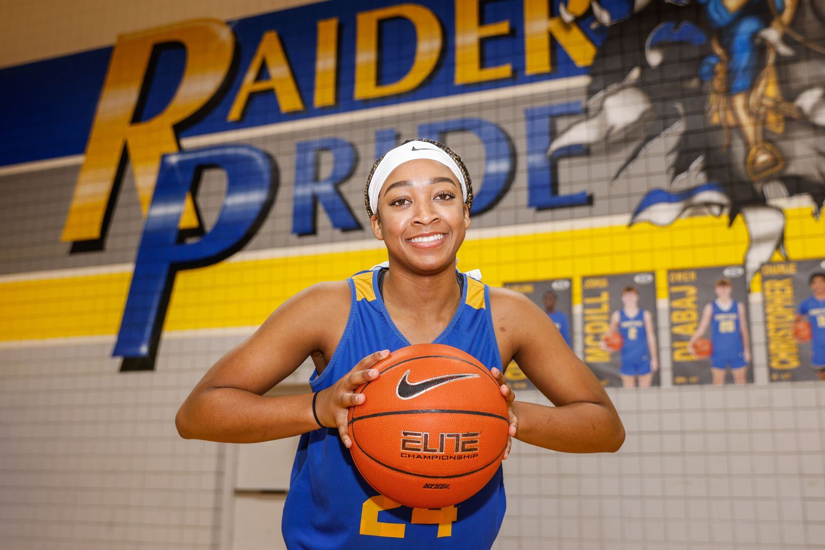 Sunnyvale girls basketball player Micah Russell in Sunnyvale on Wednesday